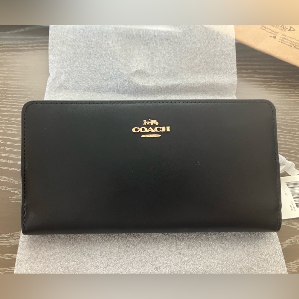 Coach Skinny Wallet Black